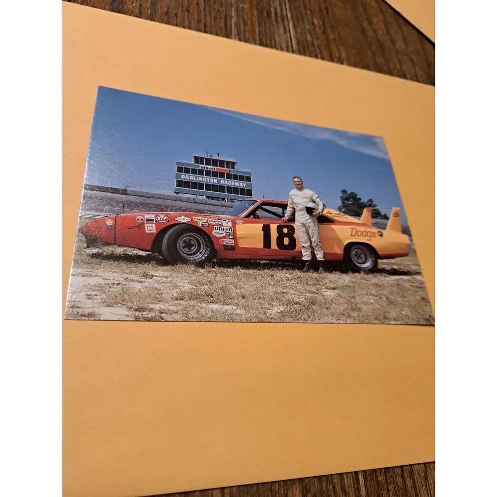 1990 Joe Frasson #18 Dodge Racing Postcard TG Wing Series 7x5 NASCAR Unused